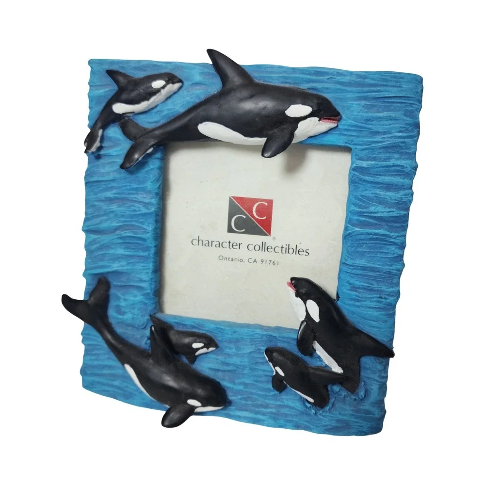 Vintage 2000 Character Collectibles The Living Sea Orca Killer Whale Frame 3x3